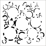Маска 13arts - Tattered Circles - kolekcja Menatl Vacation by Jelissa May, 15х15 см