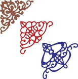 Нож для вырубки от Cheery Lynn Designs - Lace Corner Deco F