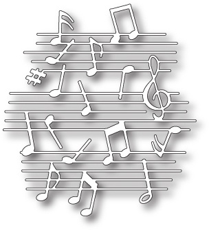 Лезвие от  Memory Box - DIES- Musicality Collage