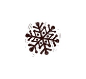 Акриловый штамп Christmas Stamp SR022 Снежинка, размер 1,9 * 1,8 см