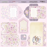 Лист двусторонней бумаги от Scrapmir - Конверты - Daddy's Princess, 20х20см