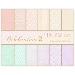 Набор двусторонней скрапбумаги UHK Gallery - Celebration 2, 30,5х30,5 см, 6 листов