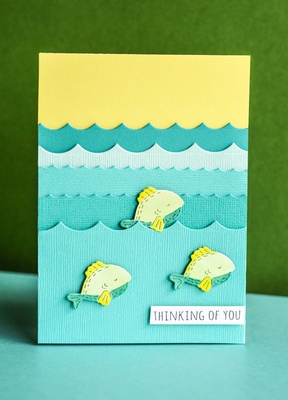 Нож для вырубки от Poppystamps - Wave Trio