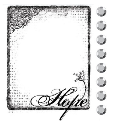 Акриловый штамп от компании Prima - Hope