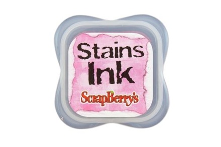 Чернила с эффектом цветовых пятен Стэинс от Scrapberry's - Розовый