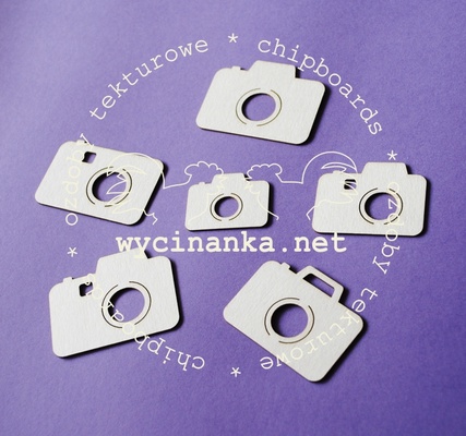 Чипборд от  Wycinanka  - Фотоаппарат, 2,1x3,4 см- 4x5,2 см