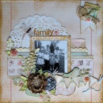 Большое Лезвие Mega French Pastry Doily - DL158 от Cheery Lynn Designs, 19х19см