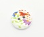 Деревянная пуговица Multicolor Flower B17604, диаметр 15 мм, 1 шт.