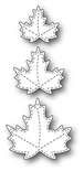 Нож для вырубки от Poppystamps -  Stitched Maple Trio