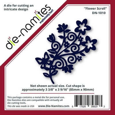 Лезвие Die-Namites - Flower Scroll