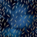 Лист односторонней бумаги с фольгированием Golden Feather Night garden,ТМ Фабрика Декора