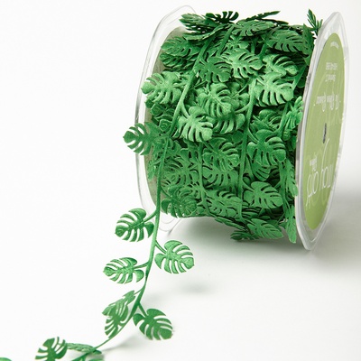 Лента Green Tropical Leaf, цвет зеленый, длина 90см