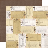 Лист скрапбумаги от Echo Park - Inventory paper - двусторонняя, 30х30 см