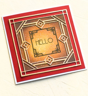 Нож для вырубки от Poppystamps - Deco Victor Square