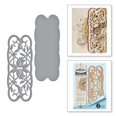 Нож для вырубки от Spellbinders - Floral Swirls Strip