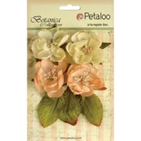Набор объемных цветов Petaloo - Botanica Blooms x4 - Peach
