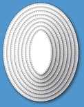 Ножи от Memory Box - Stitched Oval Layers craft die
