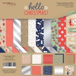 Набор двусторонней бумаги от Scrapmir - Hello Christmas, 20х20см, 10 шт.