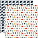 Лист скрапбумаги от Echo Park - Summer Adventure Icons, 30х30 см
