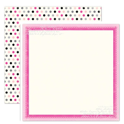 Лист скрапбумаги от Echo Park - Precious Polka Dots, 30х30см