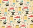 Лист двусторонней скрапбумаги от October Afternoon - “9 to 5” Collection -Supply Closet, 30х30