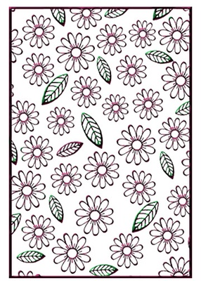 Папки для тиснения Nellie Snellen Embossing Folder - Flowers & Leaves