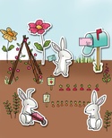 Резиновый штамп от Poppystamps - Hop to It