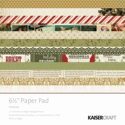Набор скрапбумаги от Kaisercraft - YULETIDE PAPER PAD,24 л.