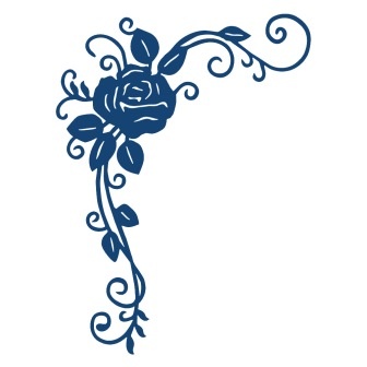 Нож для вырубки от Tattered Lace - Ornamental Rose - Завиток с розой