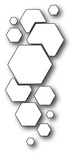 Нож для вырубки от Poppystamps -  DIES - Mod Hex Background