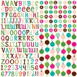 Наклейки от Echo Park - Holly Jolly Alpha Stickers