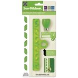 Инструмент от We R Memory Keepers - Sew Ribbon Punch & Stencil - Leaf