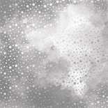 Аркуш одностороннього паперу зі срібним тисненням, дизайн Silver stars,Grey water, 30,5см х 30,5см, ТМ Фабрика Декору
