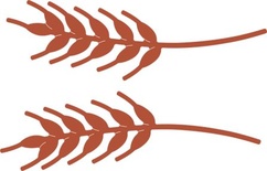 Нож для вырубки от Cheery Lynn Designs - Wheat Heads (Set of 2)