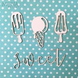 Набор чипборда от Mona Design "Sweet", 4 шт.