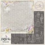 Лист скрапбумаги Blue Fern Studios - Deja Vu - Lustre, двусторонняя, 30х30 см