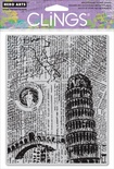 Резиновый штамп Hero Arts - Italy Background, c оснасткой