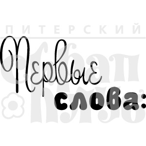 Акриловый штамп "Первые слова"