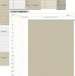 Лист двусторонней скрапбумаги Teresa Collins Designs - Memorabilia - Document, 30х30 см