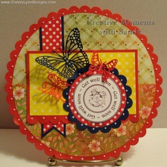 Лезвие от Cheery Lynn Designs - Small Exotic Butterflies #2 w/Angel Wings - DL113AB