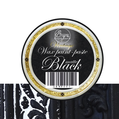 Краска с эффектом патины - Black matte, 30 ml