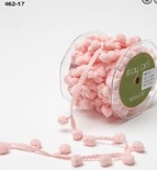 Лента Pom Pom String, ширина 1,2 см, 90 см, цвет розовый