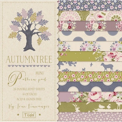 Набор скрапбумаги Tilda - Autumn Tree, 12 листов, 15х15см