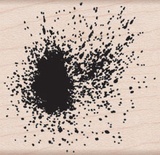 Резиновый штамп Hero Arts - Paint Spots, на деревянном блоке