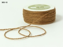 Джутовый шнур Twisted Burlap - Natural, 1 мм, цвет: коричневый светлый, 90 см