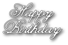Нож для вырубки от Poppystamps - Vintage Happy Birthday