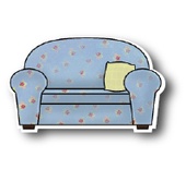 Нож для вырубки от Poppystamps - Small Hayward Sofa