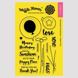 Силиконовый штамп от Waffle Flower - Balloon Messages, 10,1x15,2 см