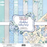 Набор скрапбумаги Shabby baby boy redesign 20x20см, ТМ Фабрика Декора