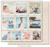 Двусторонний лист бумаги для скрапбукинга от Maja Design - Summer Crush - Snapshots, 30x30 см